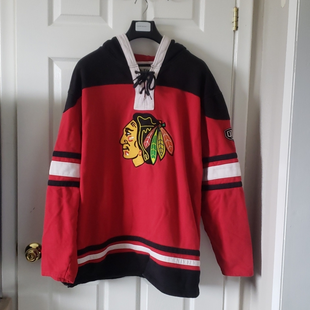 NHL old time hockey Chicago Blackhawks hoodie